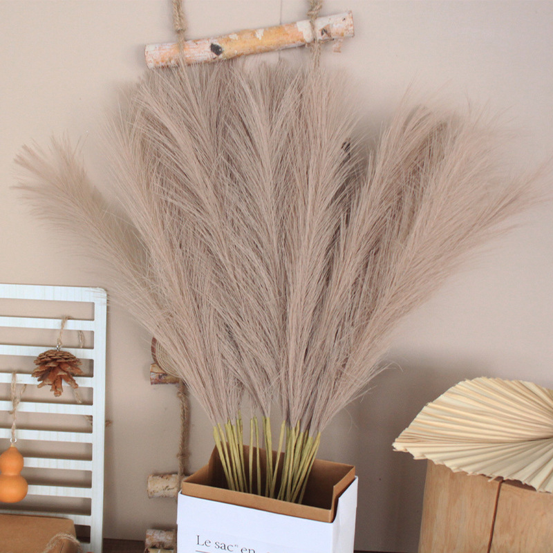 Simulation Reed 55cm Artificial Pop Reed Fake Flower Home Decorations Cross-border Simulation Flower Wholesale Pampas Grass