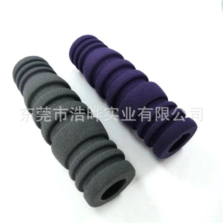 厂家批发算珠指印波浪纹健身器材nbr发泡手握把eva海绵软管
