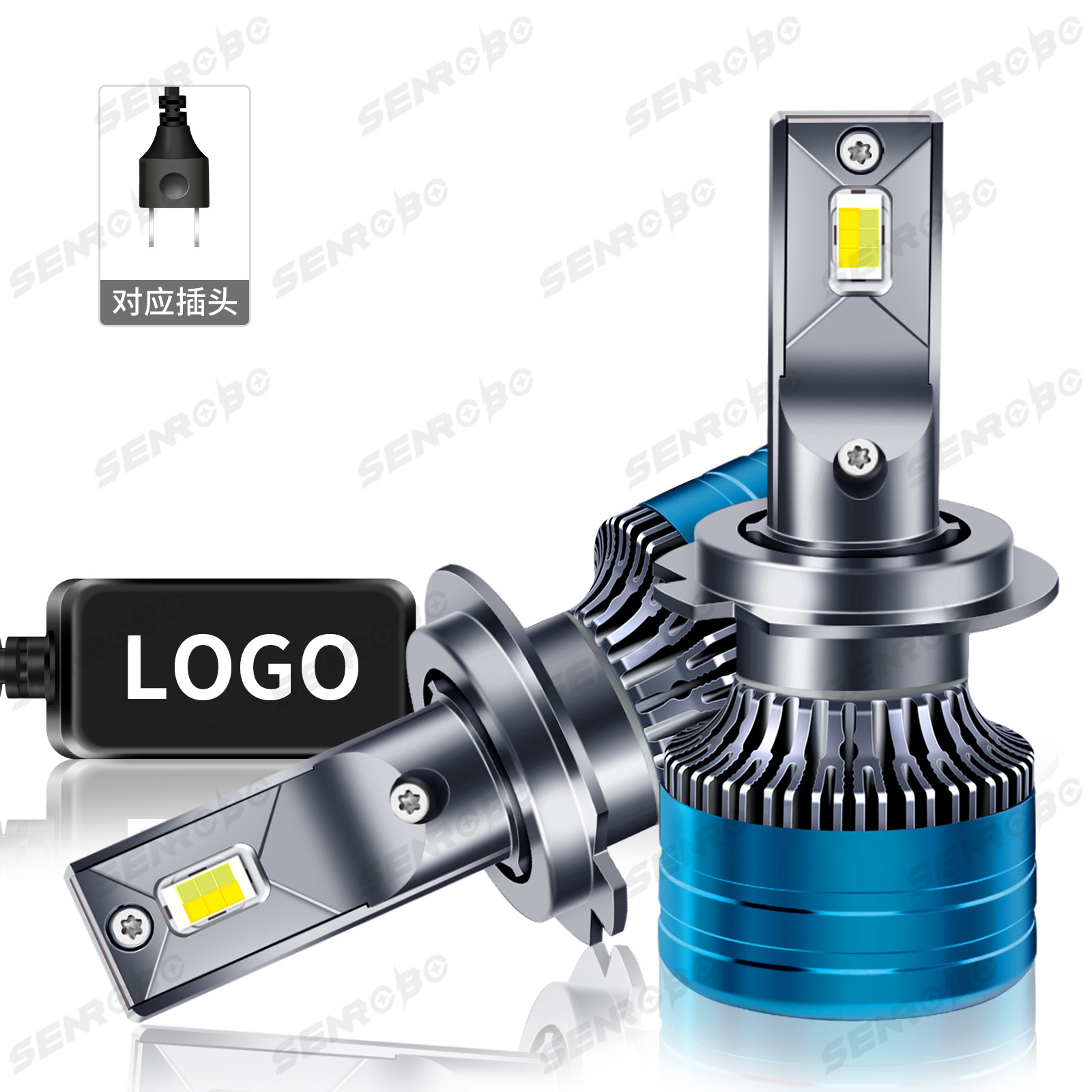 Faros LED tricolores K6 transfronterizos integrados lejos y cerca H4 H7 H11 modificación del automóvil ventas directas de fábrica image 9