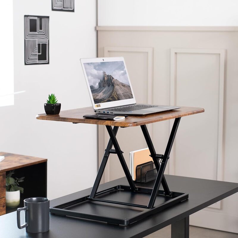 Factory Direct Sales Universal Office Desk Stand for Placing Monitors and Laptops, Ultra-Thin Single-Top Height-Adjustable Vertical Stand
