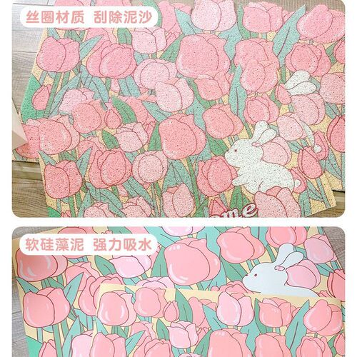 ins entrance door mat pvc entrance mat anti-slip mat door carpet mat home