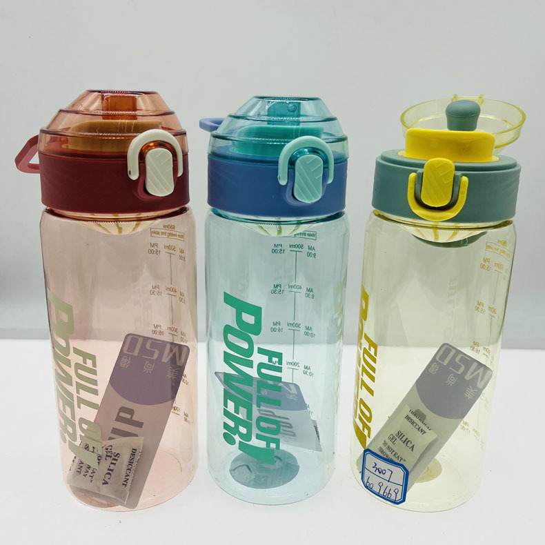 Nueva taza de plástico de verano adulto portátil estudiante bebida directa 950ml con cuerda rebote cubierta estudiante deportes botella de agua