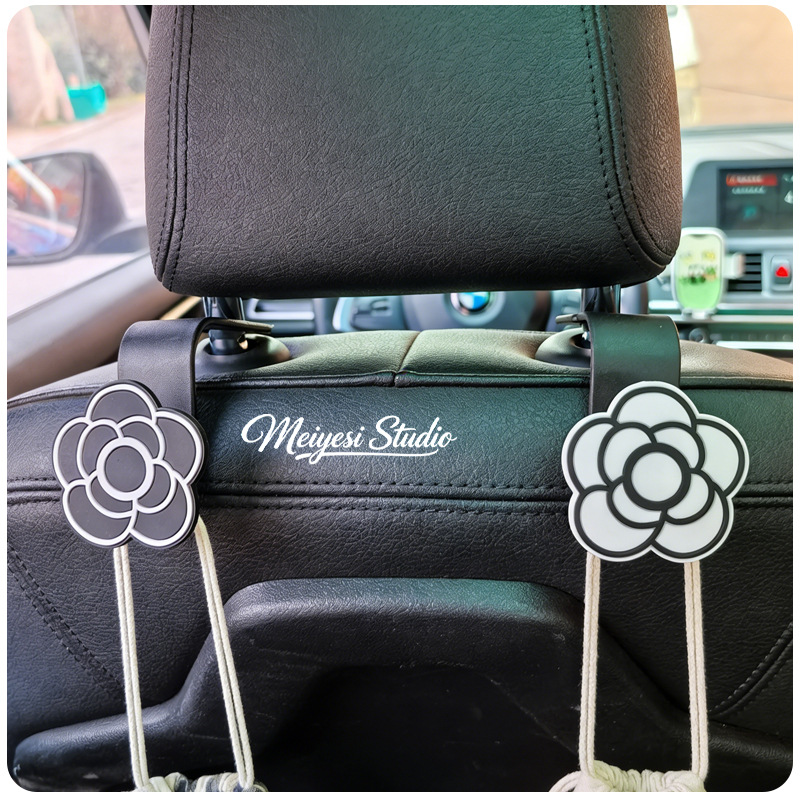 Gancho para coche, respaldo del asiento interior del coche, asiento trasero multifuncional creativo, interior del coche, dibujos animados, suministros lindos, almacenamiento
