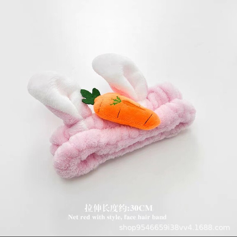 爆款洗脸发带女韩版时尚网红发箍女学生甜美可爱化妆敷面膜束发带|undefined