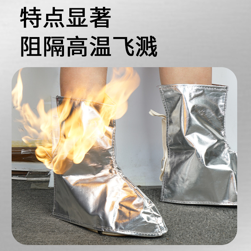 lámina de aluminio soldadura aislamiento térmico resistente a altas temperaturas escaldado a prueba de chispas soldador cubierta de pie de fundición de aluminio frente al horno cubierta de pie de fundición