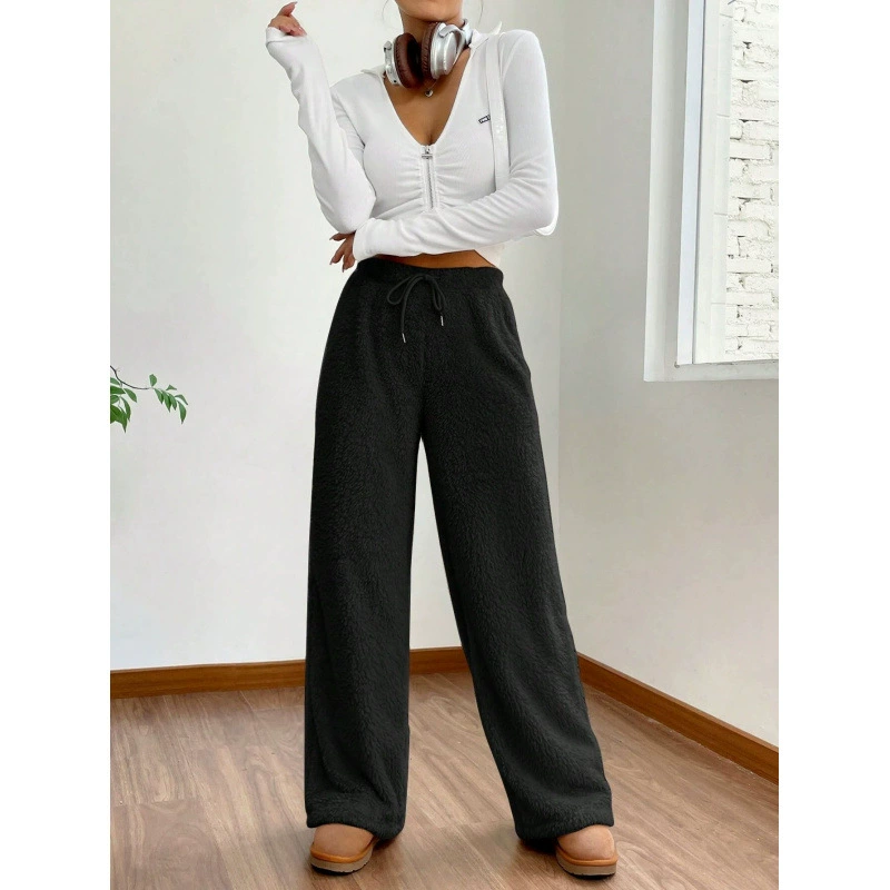 (Cross-border trading), spring summer sweatshirt, fashionable velvet keep warm trousers for leisure, European style