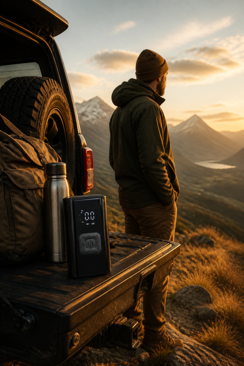 Cross-border car air pump, wireless digital display car air pump, multifunctional portable high-pressure car tire inflator