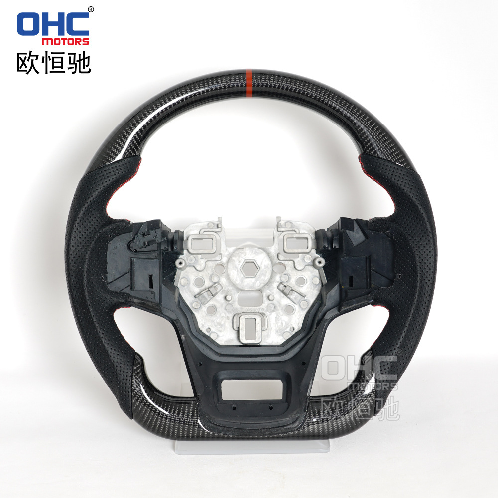 Cross-Border Hot Sale Suitable for 2021-2024 Ford Bronco Carbon Fiber Steering Wheel Modified Off-Road