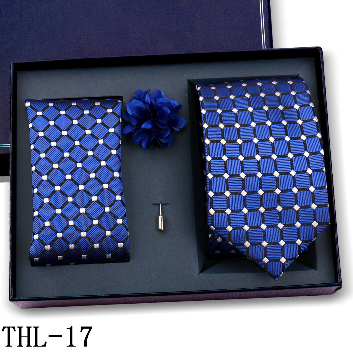 Juego de Corbata y Pañuelo para Hombre Poliéster para Bodas y Eventos de Negocios image 23
