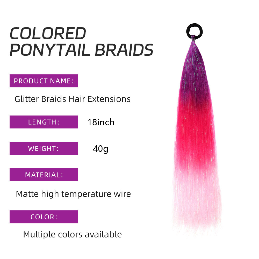 Venta al por mayor de hilo de oro y plata para comercio exterior, para pelucas y coletas de rastas EZ, de un solo hilo, con degradado de colores, para cabello trenzado DIY, hilo láser y trenzas grandes.