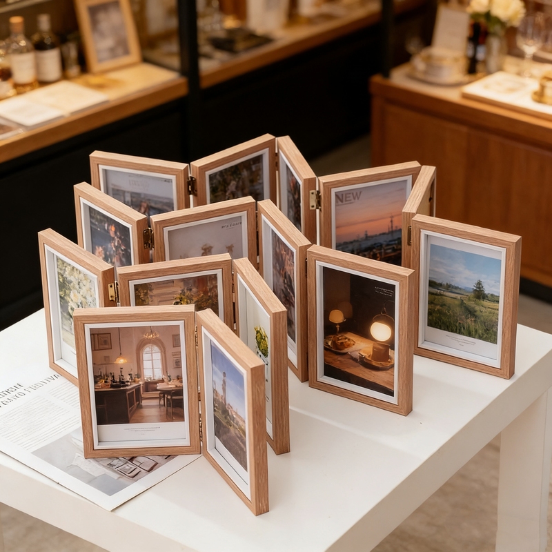 Modern Minimalist Two-Piece 70% off Stack Photo Frame Wall-Mounted Design Art Picture Frame Display University Artwork Manufacturer