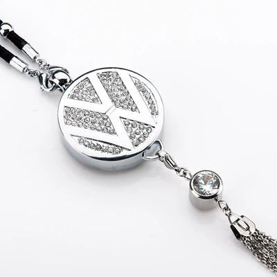 with Inlaid Decorations | Car hanging - popular-diamond-pendant-tassel-pendant-comes-with-spray-head-perfume-1-bottle-of-blue-ocean