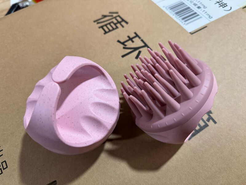 カラーシリコン洗髪ブラシマッサージブラシ洗髪神器頭部マッサージ櫛掴み器家庭用シリコンシャンプーブラシ|undefined