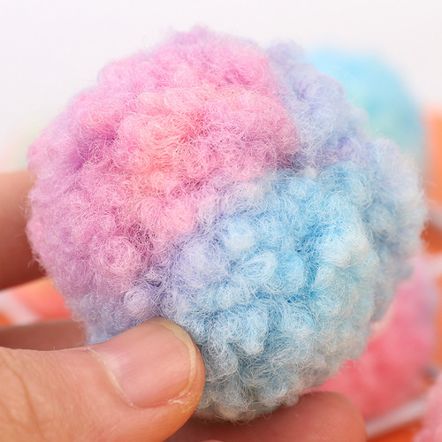 Factory Direct Sales Candy Color Cartoon Plush Balls Cute Dust Ball Hole Shoe Clips Little Elf Dust Balls