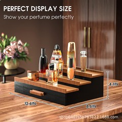 スポット木製メンズ香水ラック木製メンズ香水ディスプレイラック木製香水収納ラックメーカー直接供給