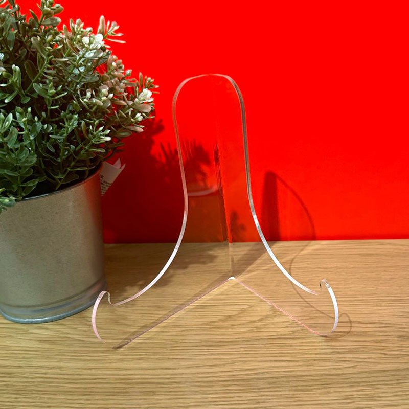 跨境高透明亚克力圆盘茶饼支架展示架摆放陶瓷碟子展示托架