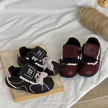 XSHX巴黎缪系｜女童薄底芭蕾机能鞋秋冬隐藏魔术贴防滑橡胶防污皮