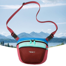 户外刺绣洋气运动胸包新款潮防刮单肩斜挎腰包情侣同款撞色登山包