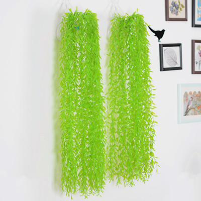 仿真植物柳葉條柳條過江龍仿真柳葉仿真植物仿真綠植壁挂塑料草
