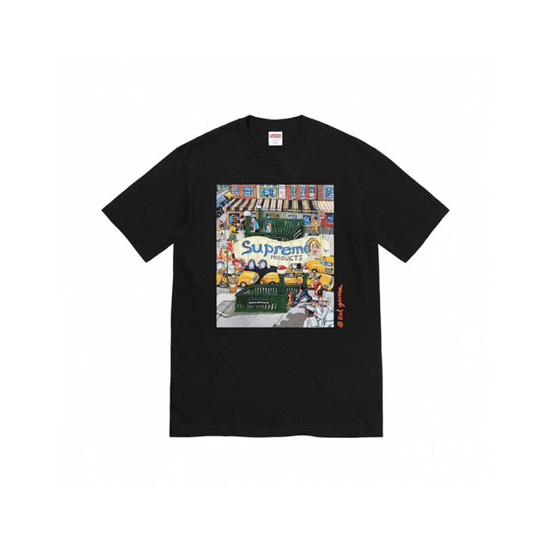 25ss RECORDS アメリカンレトロ ハイストリート 半袖 Tシャツ アメカジ イン トップス 男女兼用 パッチワーク Tシャツ|undefined