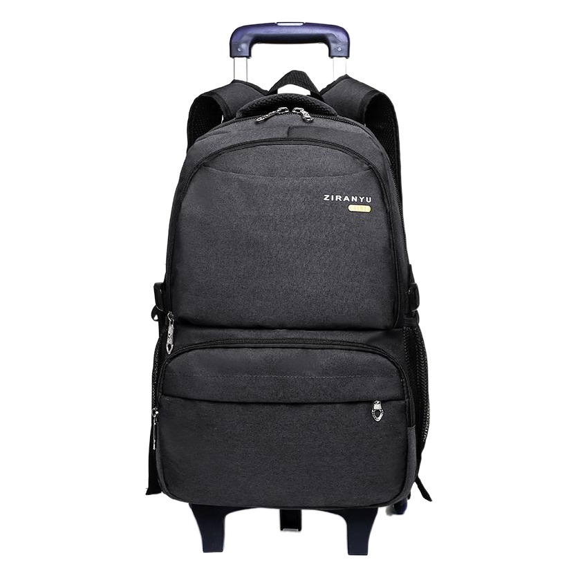 Maleta escolar con ruedas y seis ruedas para subir escaleras, adecuada para niños de 6 a 9 años, estudiantes de secundaria, mochila con reducción de peso, protección de la columna vertebral, desmontable y portátil.