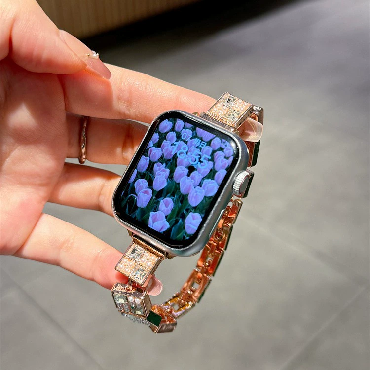 Кроссбордер горячие блоки интегрированный тип подходит для applewatchs9 ремешок для Apple Watch 8/7/6/5/4/3 ультра