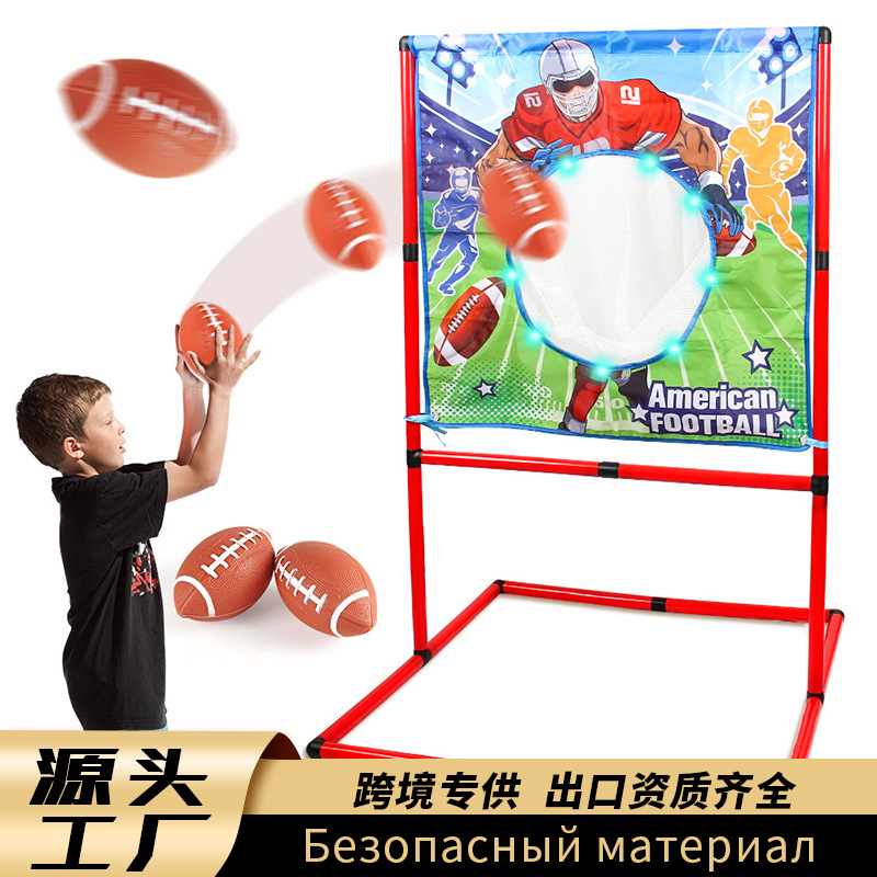 Source Factory Kidsren's Rugby Rack with Light Throwing Ball Practice Scoring Game Cloth Target Indoor and Outdoor Toys