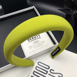 简约时尚高颅顶海绵发卡发箍女韩国网红新款显脸小外出压发头箍