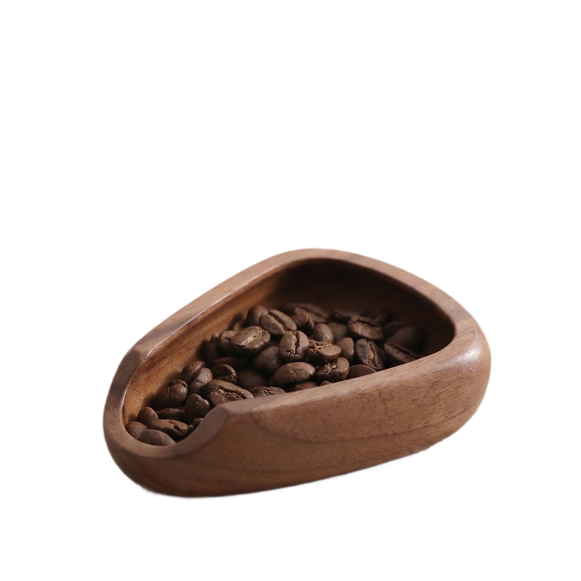 Cuchara de grano de café de nuez cuchara de madera sólida cuchara de medición cuchara