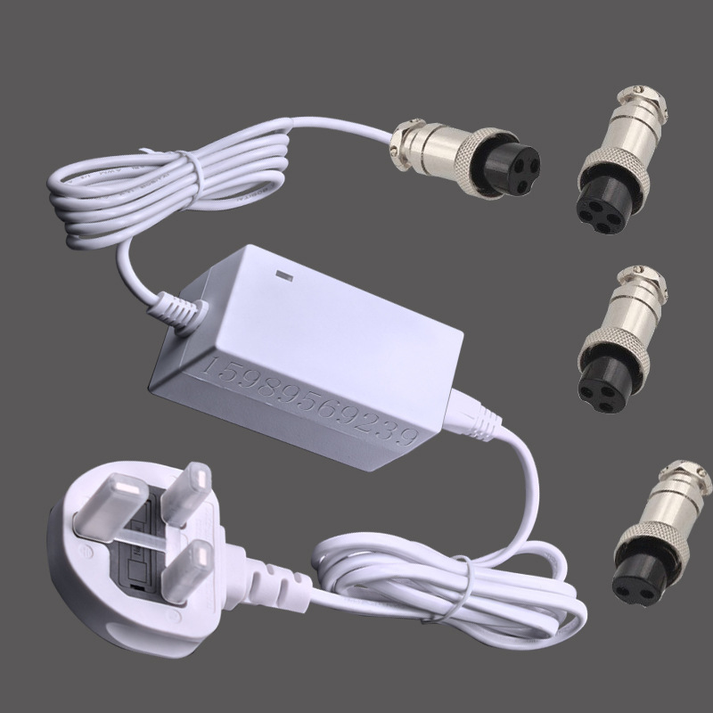 White UKCA certified XLR aviation connector two-pin three-pin four-pin dual-output BS power adapter White UKCA certified XLR aviation connector two-pin three-pin four-pin dual-output BS power adapter