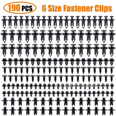 190PCS6 size buckle universal fastener clip plastic fastener rivet clip push-type rivet buckle