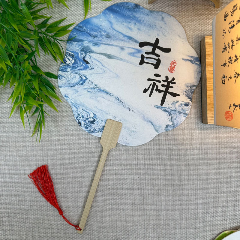 宣紙団扇環境保護カード扇風機来図制作印刷観光スポット会社活動広告扇風機卸売り|undefined