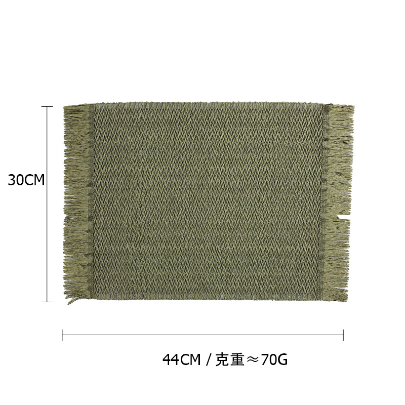 Transfronterizo Amazon almohadillas de mesa ecológicas naturales almohadillas de papel tejido almohadillas de mesa aislamiento térmico almohadillas de tazas almohadillas de decoración