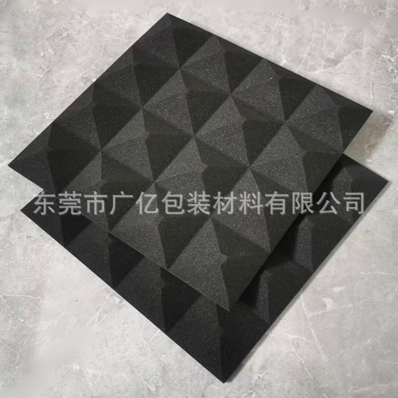 山东厂家生产波浪棉消音棉隔音棉防火KTV隔音棉波峰棉可切成形状