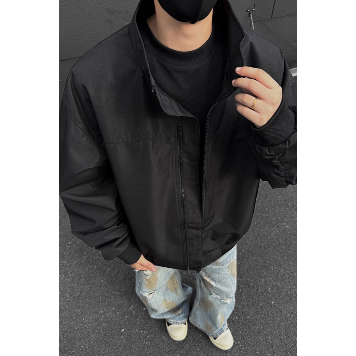 Chaqueta de vuelo negra americana para hombres otoño y invierno hombre duro tres defensa ropa de asalto chaqueta de herramienta chaqueta de comercio exterior al por mayor transfronterizo