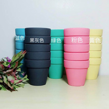 简约个性彩色多肉花盆盆栽植物陶瓷花盆盆小盆栽摆饰一件厂家代发