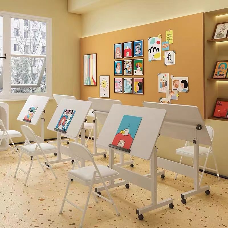 Drawing Table, Children's Special Puzzle Table, Art Tutoring Class, Removable Folding Designer Drawing Table