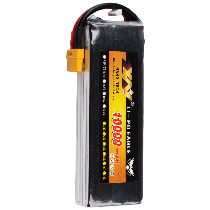 RC遥控车1/10 1/8大脚攀爬越野车7.4V 10000mAh 35C 锂电池