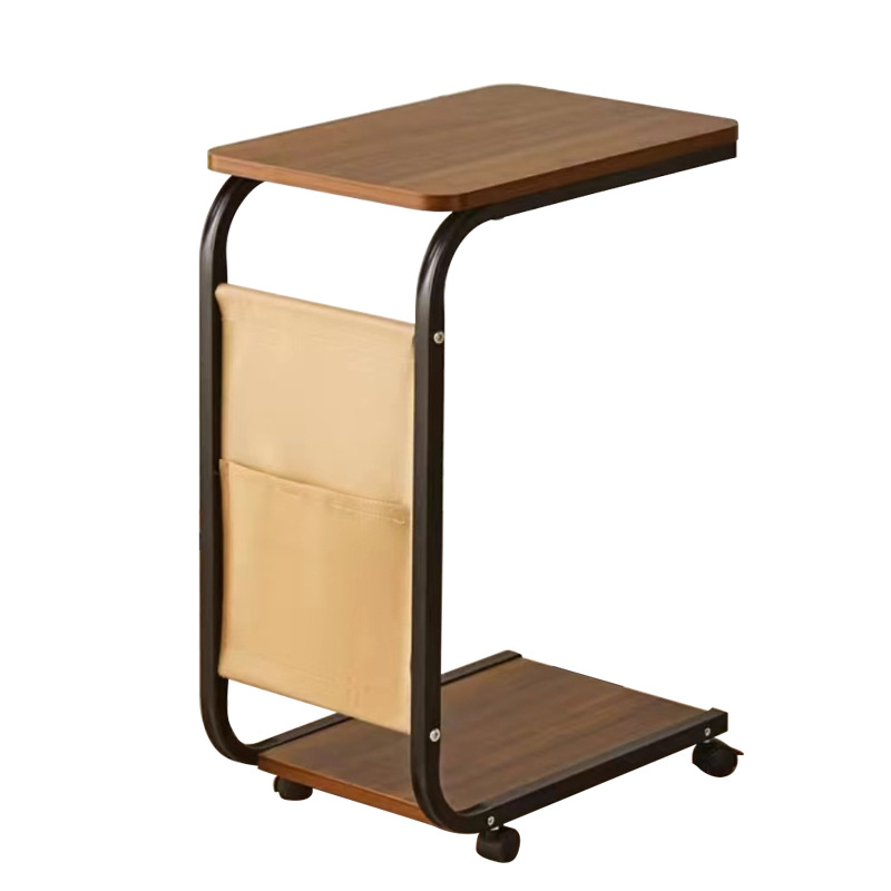 Mesa de cabecera móvil transfronteriza mesa de té doméstica moderna y simple estante de almacenamiento de dormitorio mesa de computadora portátil mesa de cabecera