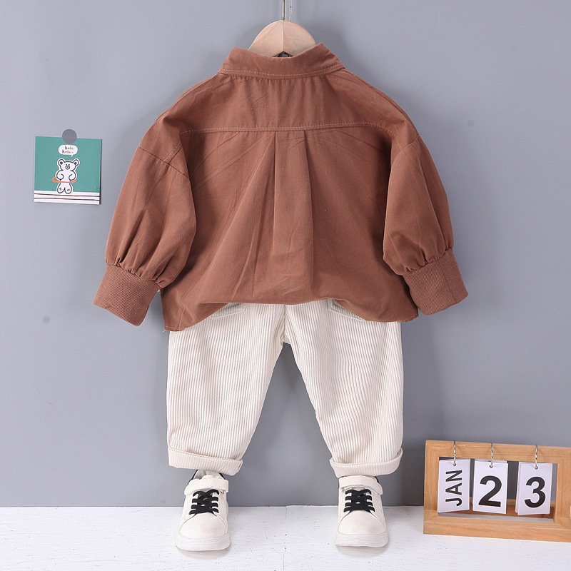 Children's solid color shirt