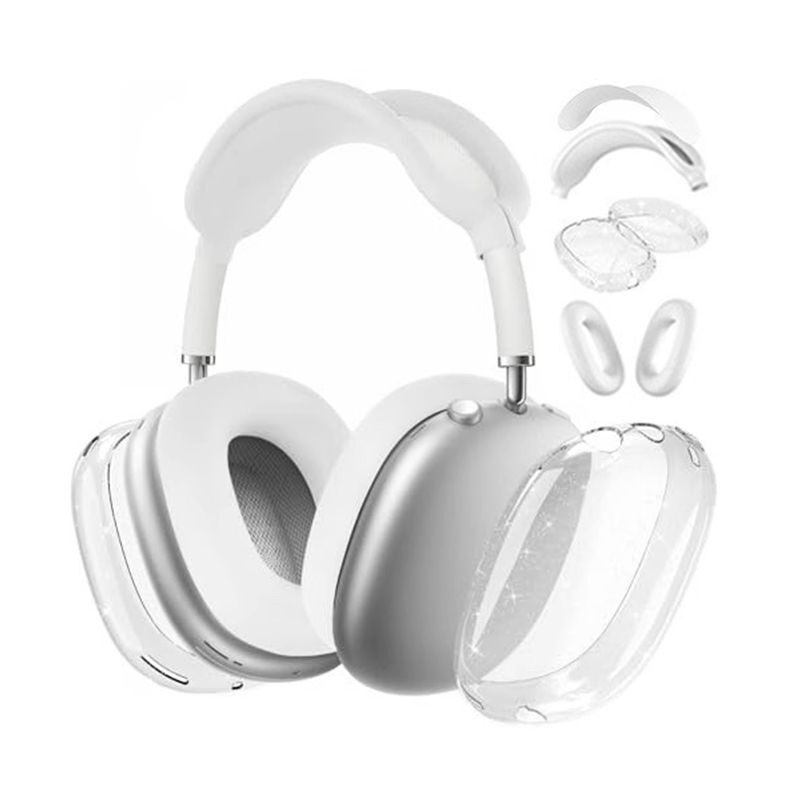 AirPods Max Headset Protective Cover Transparent Shell Ear Cap Head Beam Mesh Pad Protective Cover AirPods Max Headset Protective Cover Transparent Shell Ear Cap Head Beam Mesh Pad Protective Cover