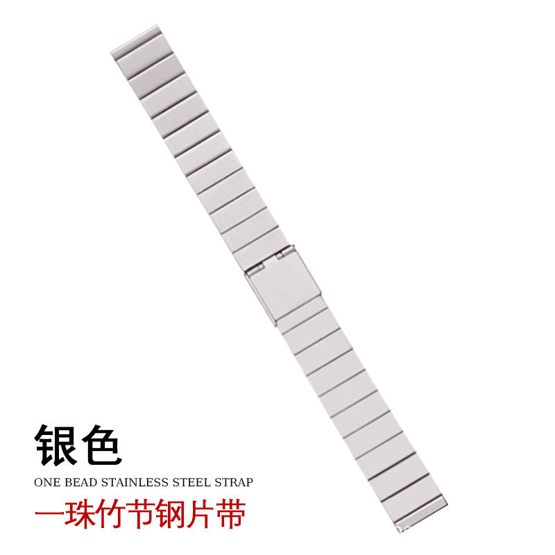 A Flat Bamboo-Patterned Steel Band for Iwatch, Suitable for Apple Watch Steel Band Strap