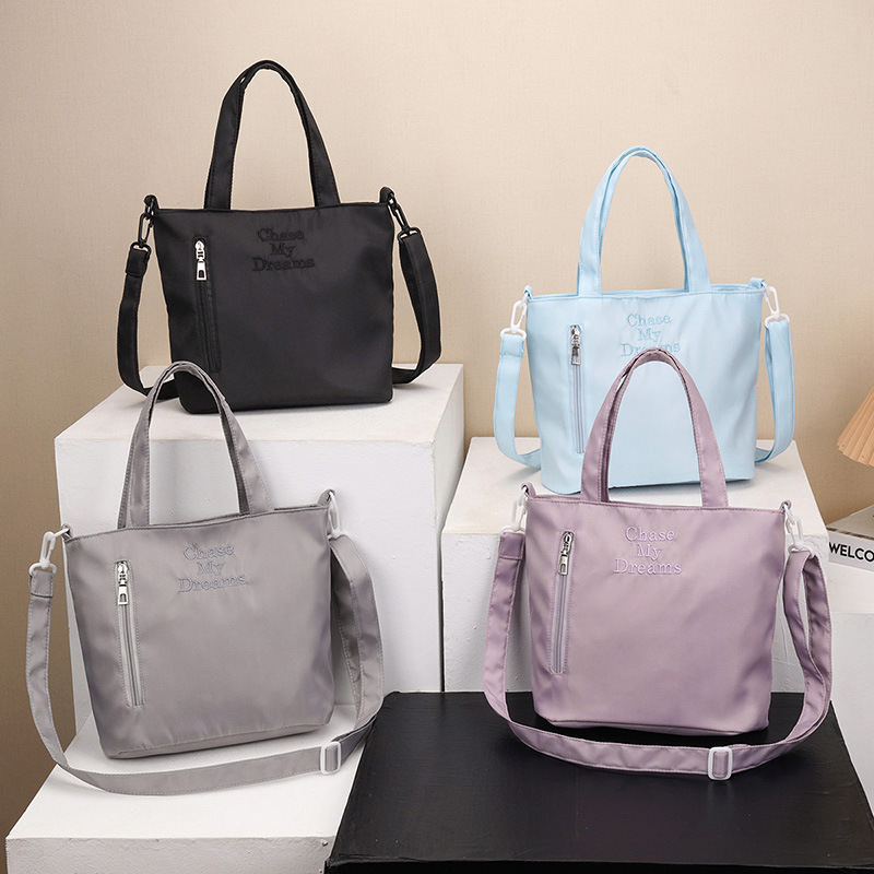 Cross-border casual tote bag for women, versatile handbag, lightweight and stylish commuter bag, crossbody or shoulder bag, customizable with a logo