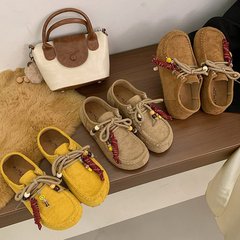 内增高勃肯鞋女2025年秋季新款复古百搭软底休闲袋鼠鞋平底乐福鞋