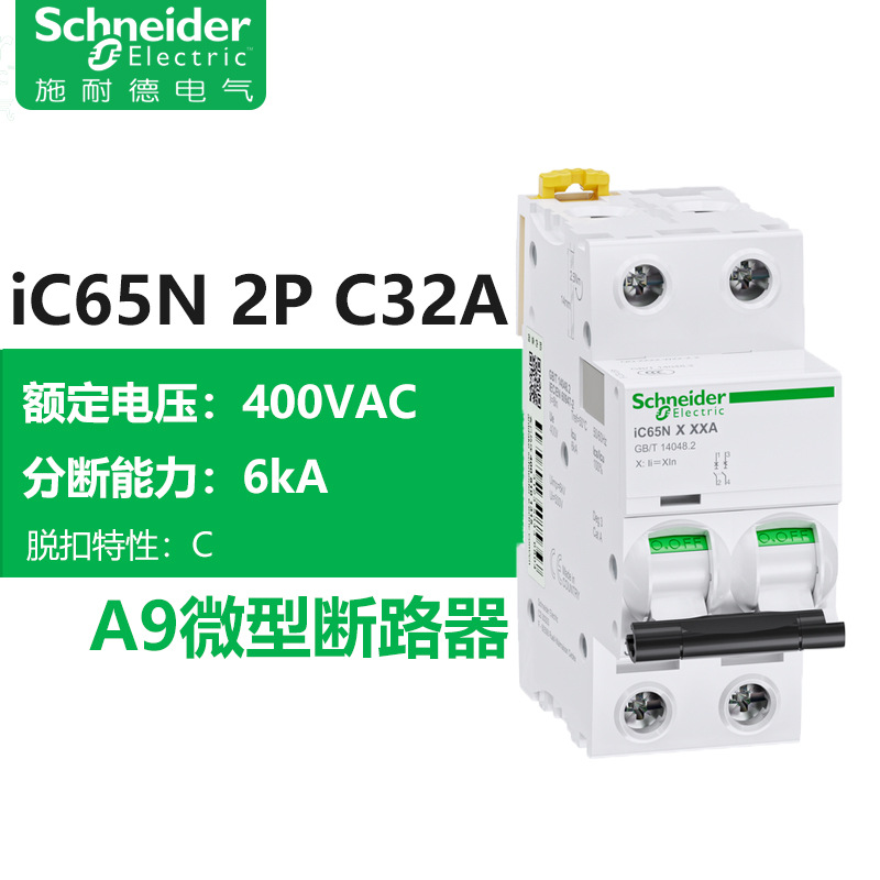 Interruptor de Circuito Miniatura para el Hogar Schneider, Interruptor de Circuito IC65N, Interruptor de Circuito Tipo A9 C 2P4Pc16a, Interruptor de Aire image 20