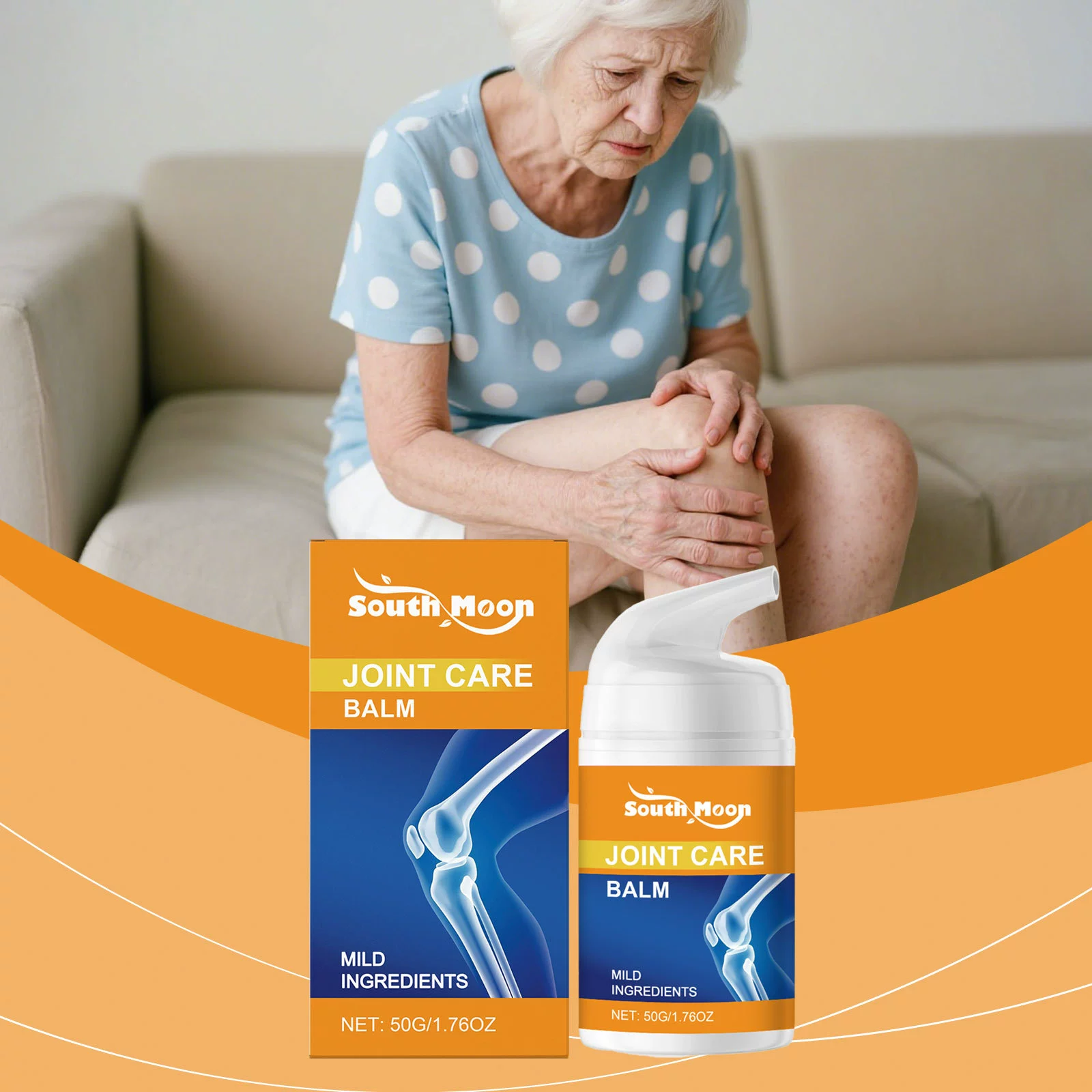 Крем для мышц суставов SOUTH MOON Охлаждающий и расслабляющий крем для плеч, шеи, талии и спины Подходит для поддержания растительной эссенции после тренировки