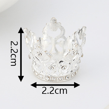 Mini Double Peach Drop 01 Silver