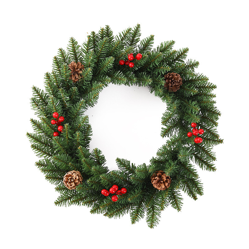アマゾンで人気のクリスマス造花リース、40/50/60cmのクリスマスリース飾り、シーン装飾|undefined