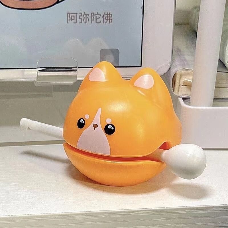 解凍木魚叩き静心置物事務ステーション情緒安定玩具かわいい癒し仏系誕生日プレゼント|undefined