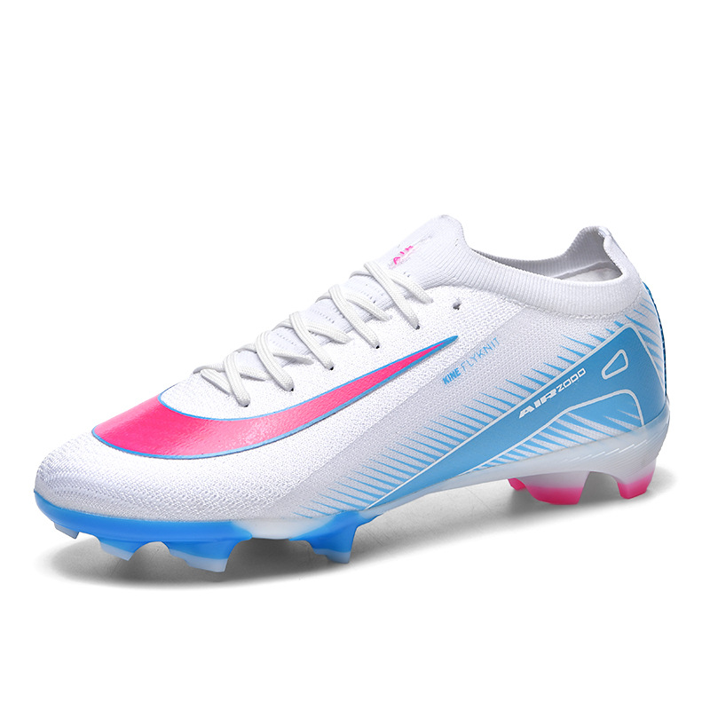 Cross-border temu zapatos de fútbol para niños Copa del Mundo Ronaldo adultos clavos transpirables antideslizantes zapatos de fútbol de entrenamiento profesional